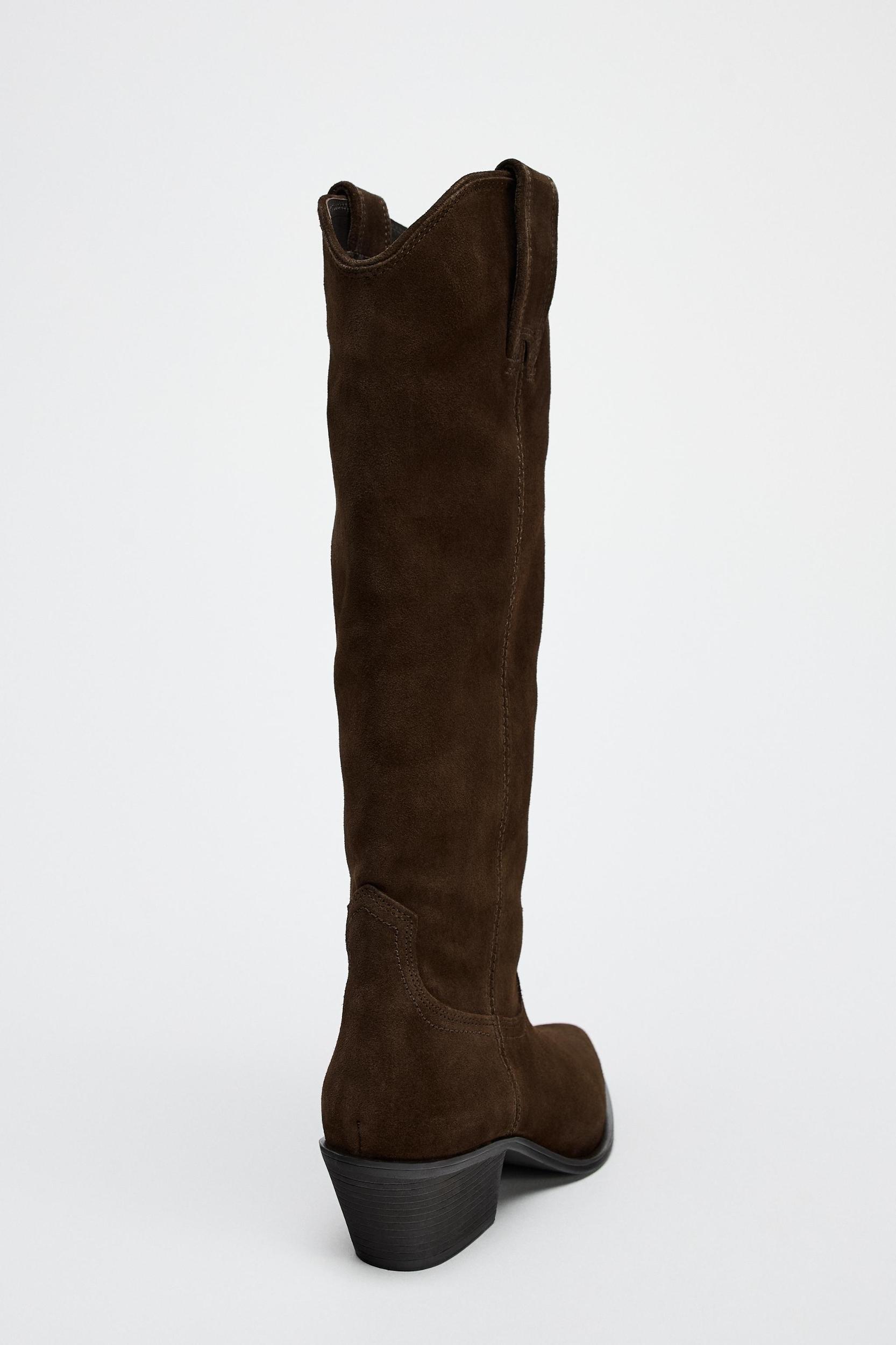 SUEDE COWBOY BOOTS Product Image