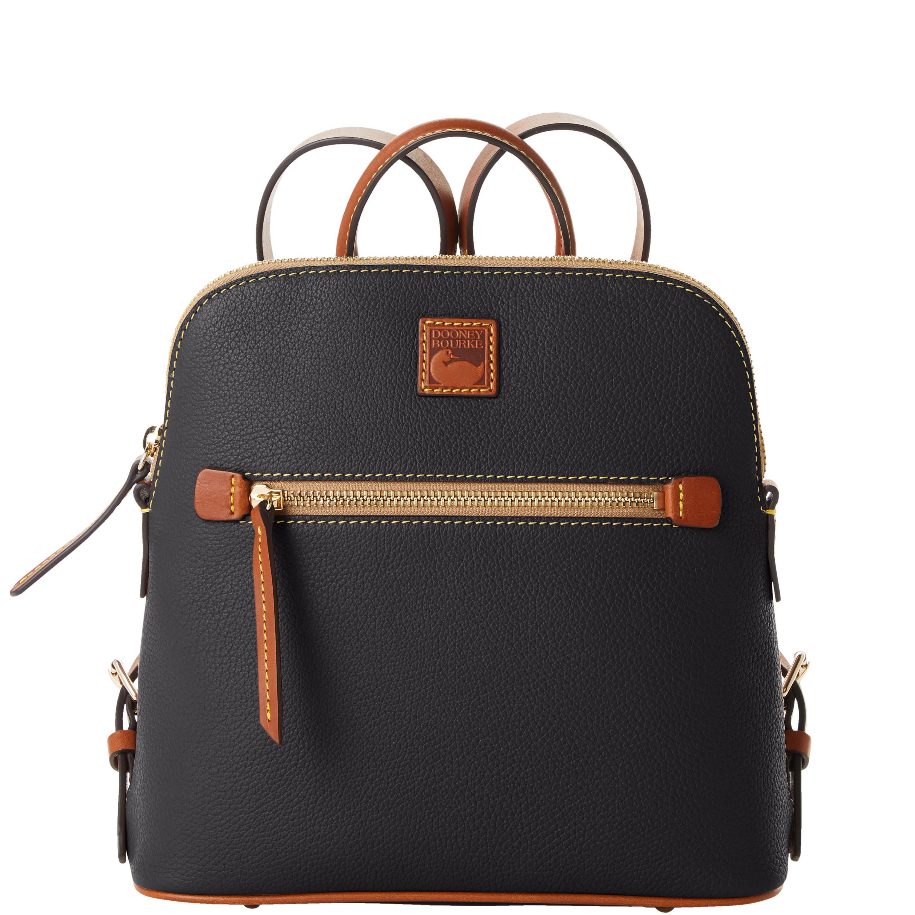 Dooney & Bourke Womens Pebble Grain Leather Backpack in Black Product Image