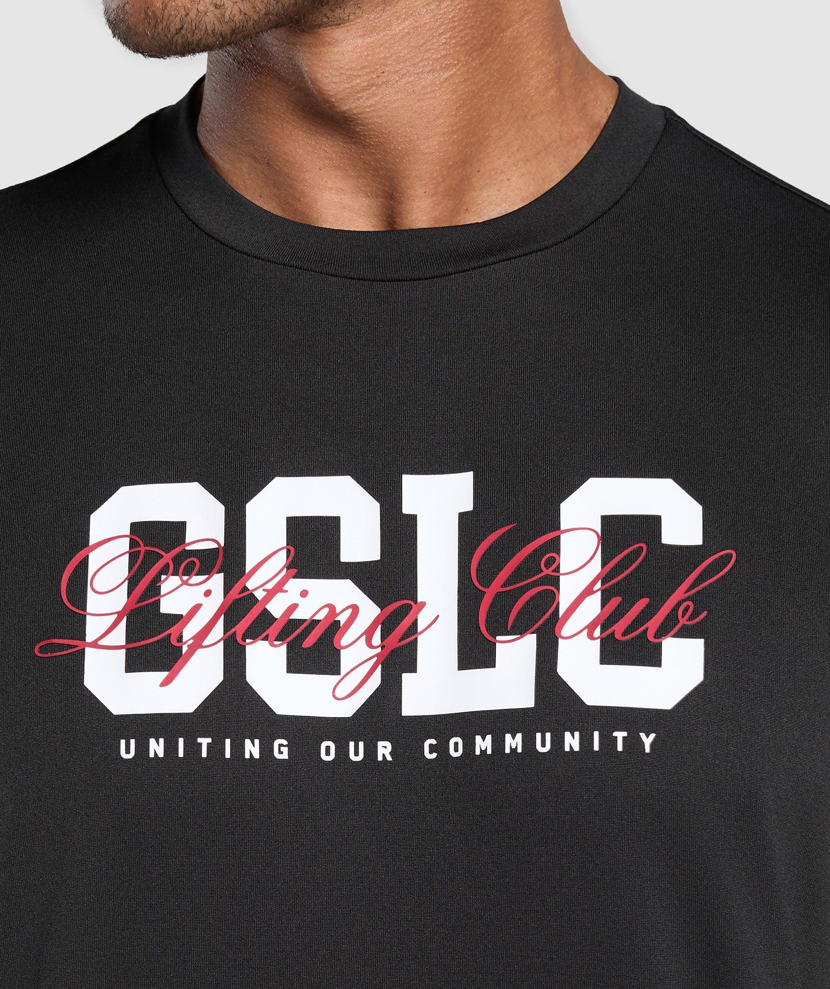 Gymshark Script Graphic T-Shirt - Black Male Product Image