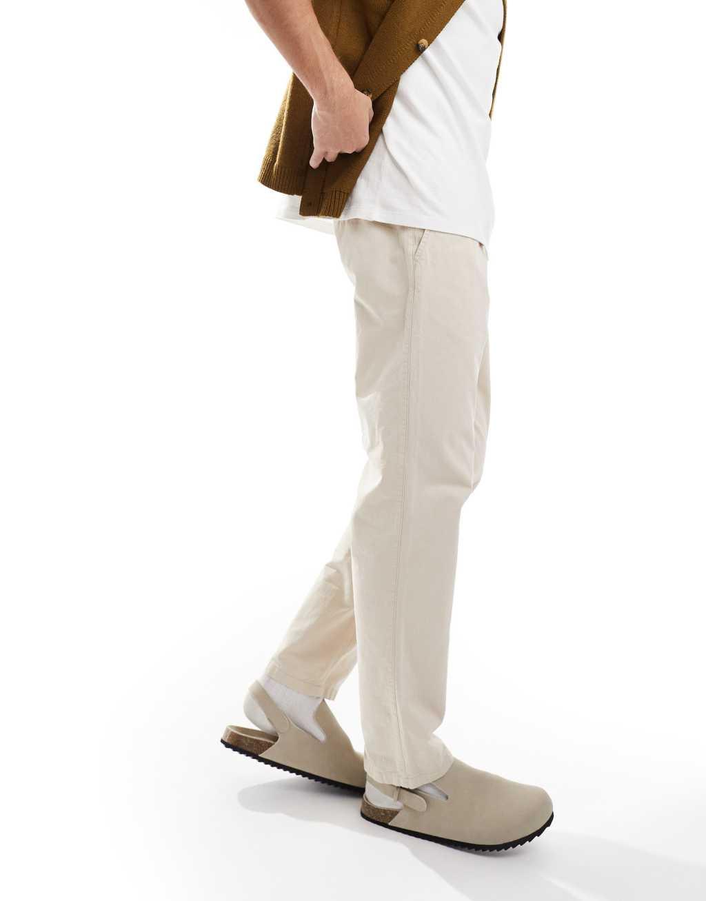 Scalpers icon saana relaxed pants in cream Product Image