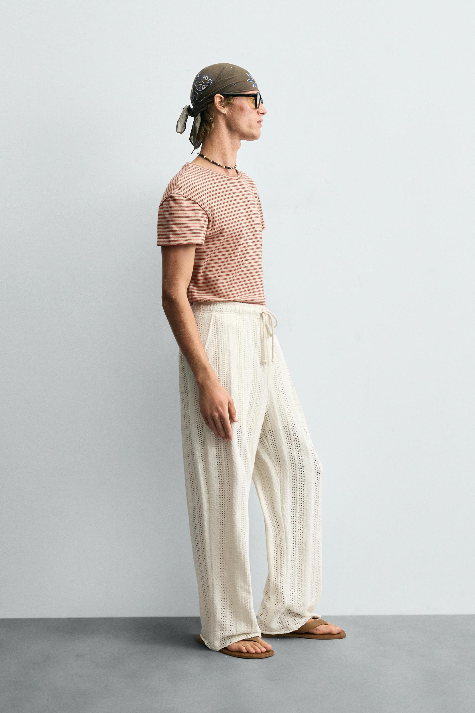 STRIPED JACQUARD T-SHIRT Product Image