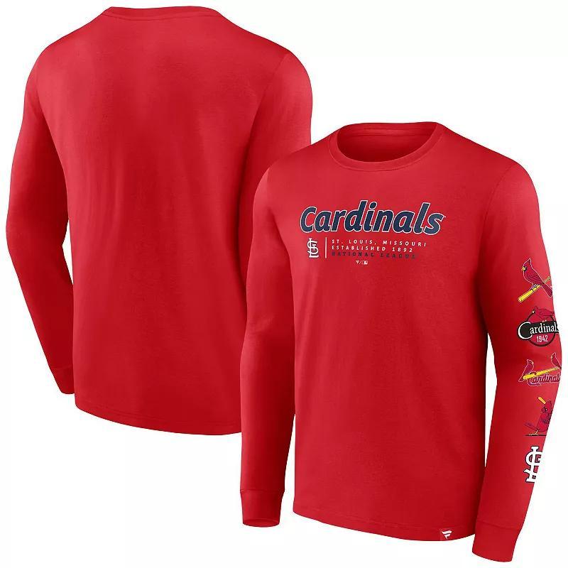 Men's Fanatics Branded Blue Dallas Mavericks Baseline Long Sleeve T-Shirt, Size: Medium Product Image
