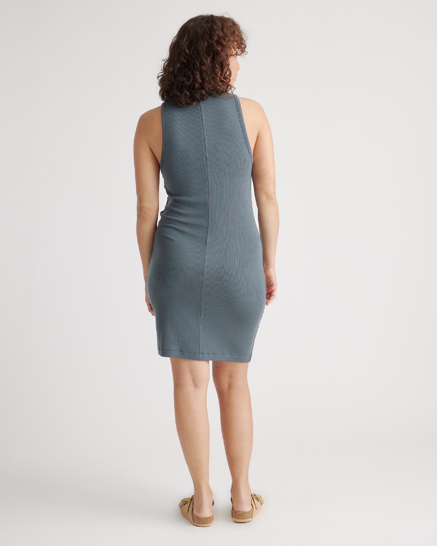 Quince | Women's Tencel Rib Knit Sleeveless Mini Dress Size XL Product Image