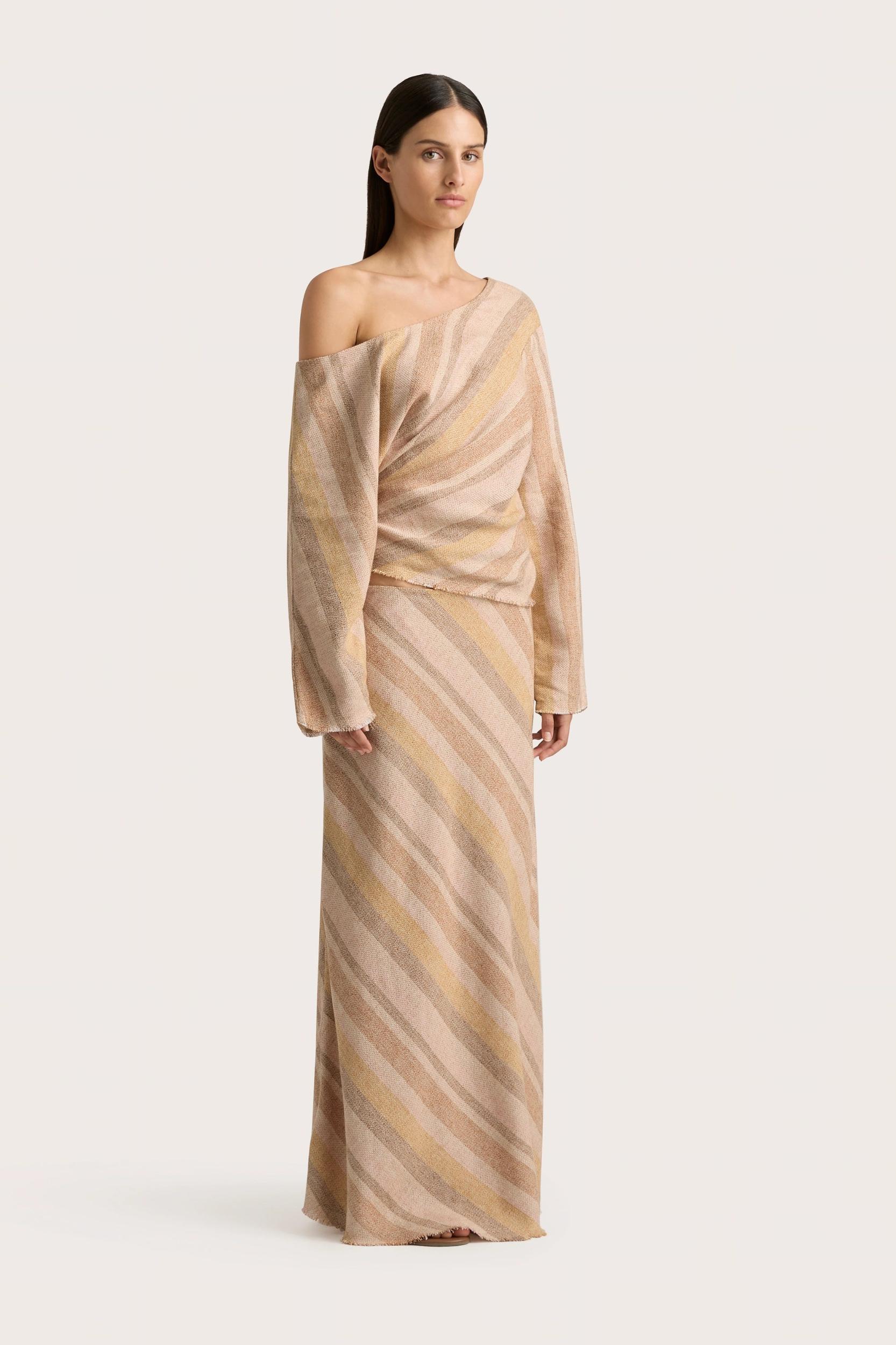 Sao Paulo Pant Terracotta Stripe - Final Sale Product Image
