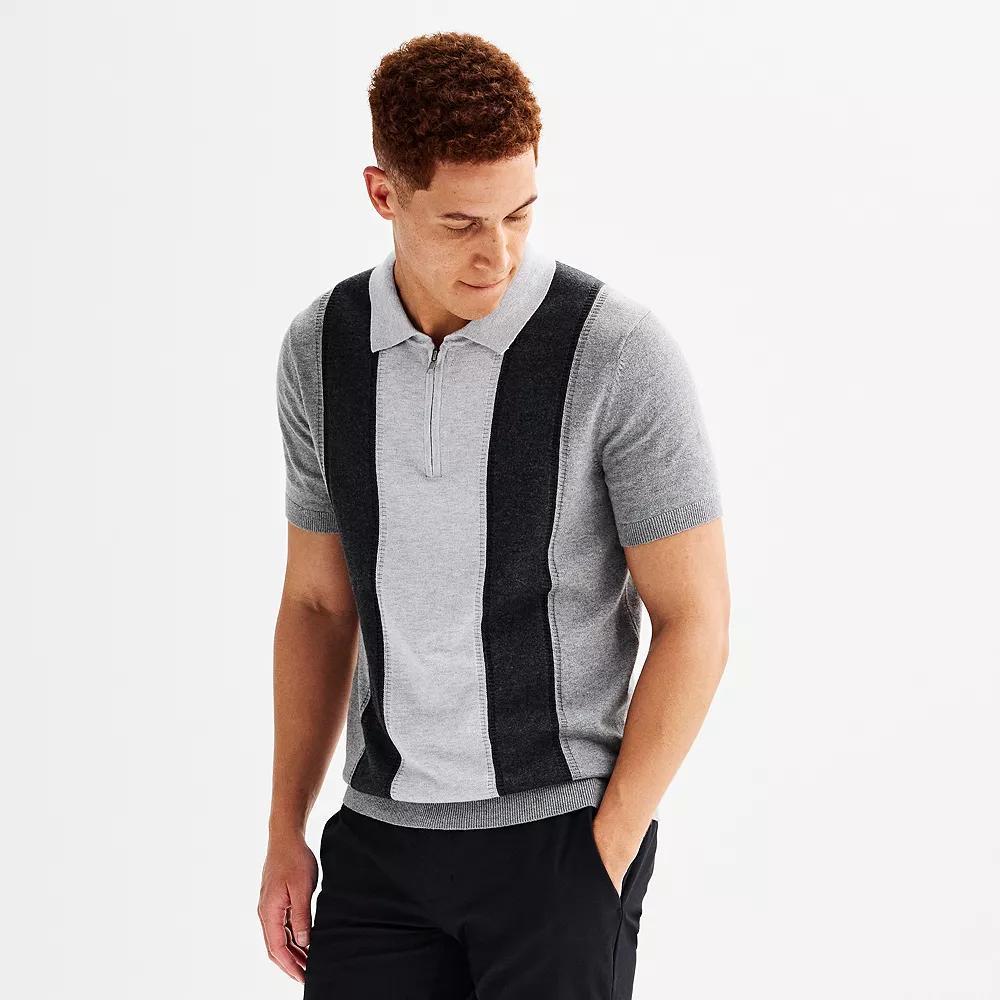 Mens Apt. 9 Quarter-Zip Sweater Polo Product Image