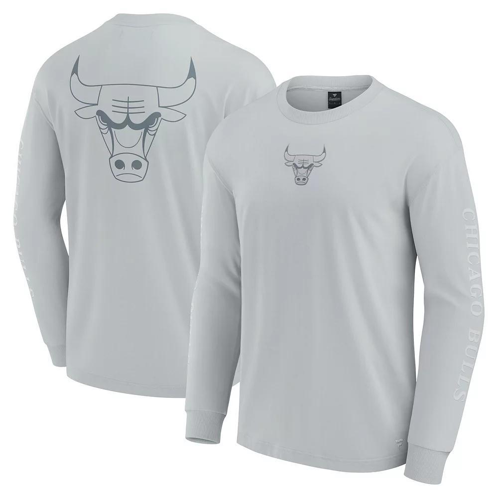 Men's Fanatics Gray Chicago Bulls Elements Strive Long Sleeve T-Shirt, Size: Large, Grey Product Image
