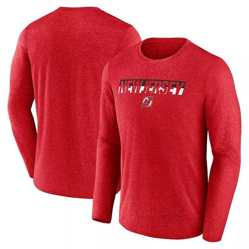 Men's Fanatics Heather Red Florida Panthers Transition Long Sleeve T-Shirt, Size: 5XL, Pnt Red Product Image