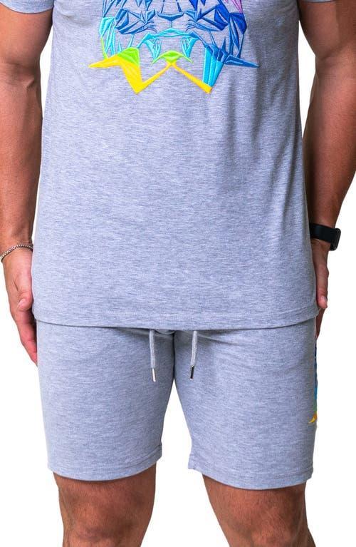 Mens Neon Embroidered Shorts Product Image