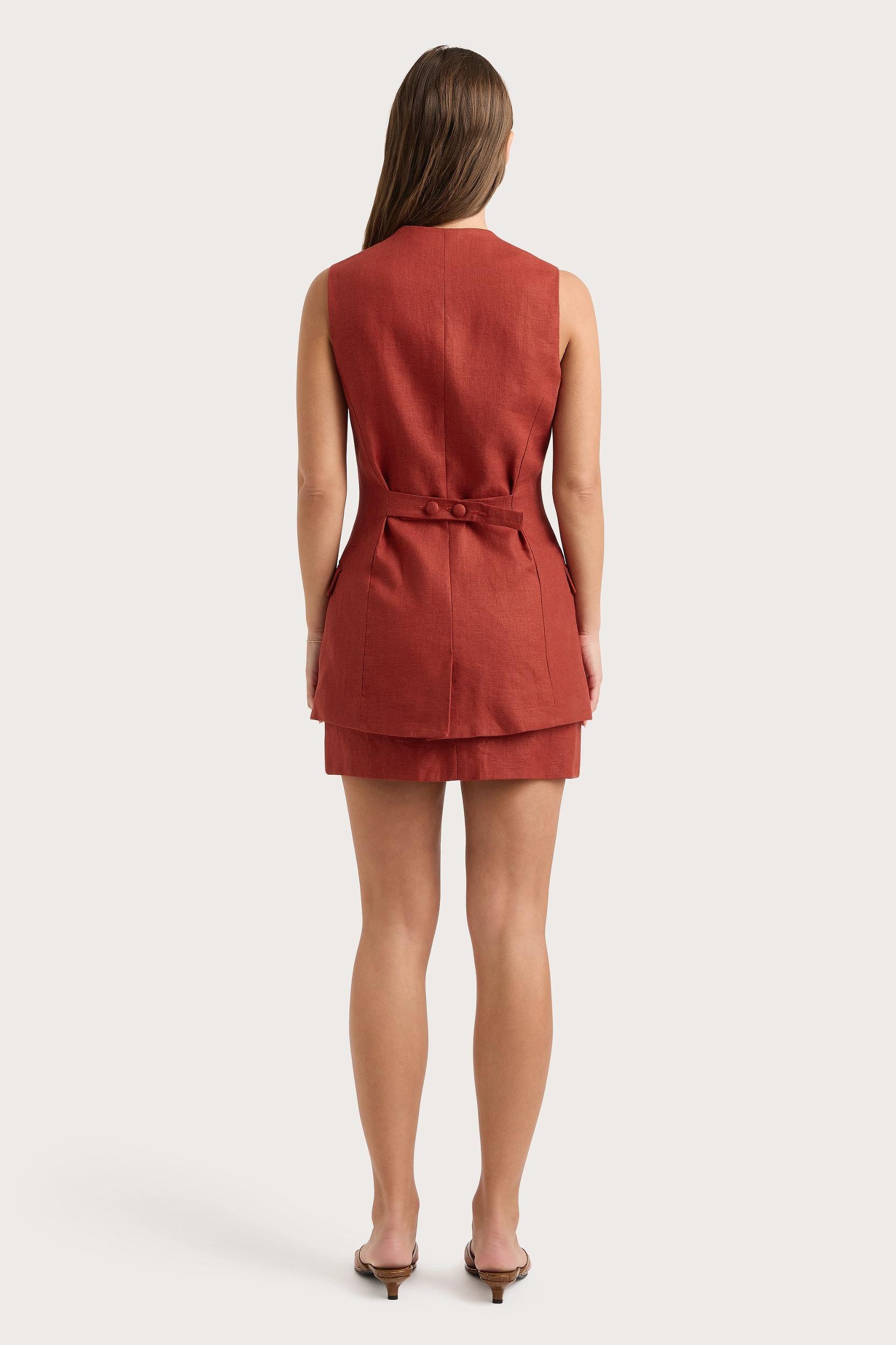 Jane Mini Skirt Garnet Product Image