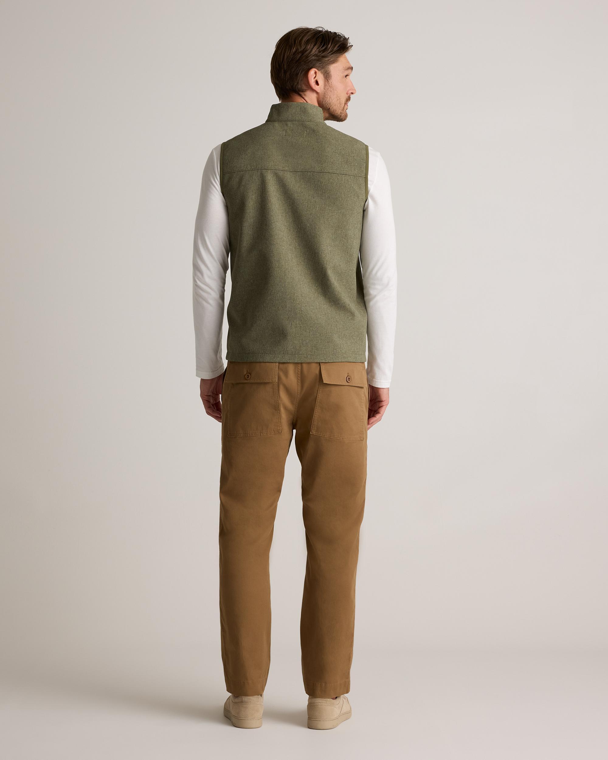 Quince | Men's Softshell Fleece-Lined Full-Zip Vest Size XL, Recycled Polyester Product Image