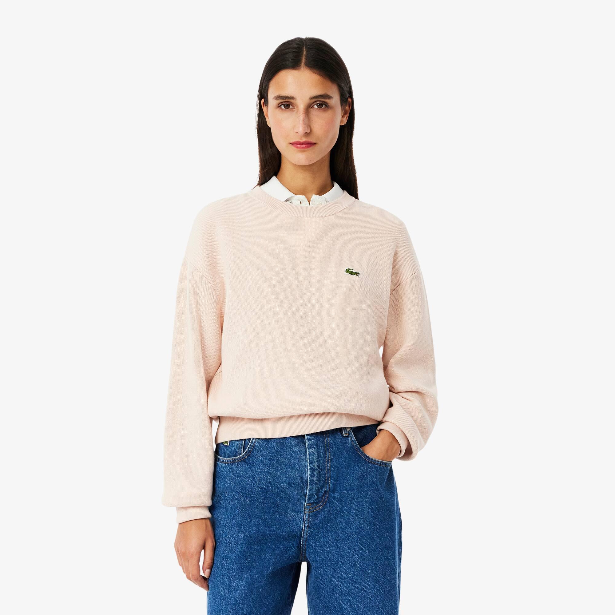 Moss Stitch Cotton Sweater Product Image