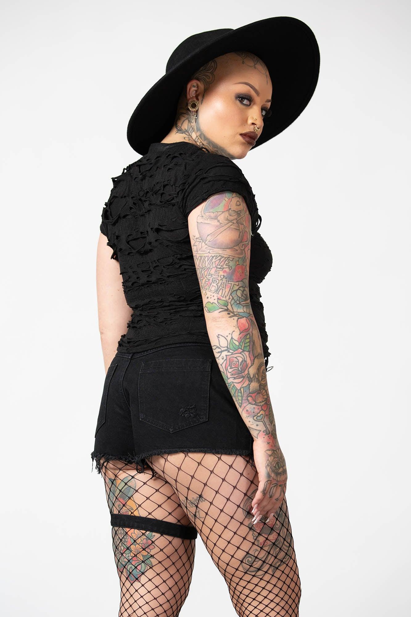 Malicia Lace-Up Top Female Product Image