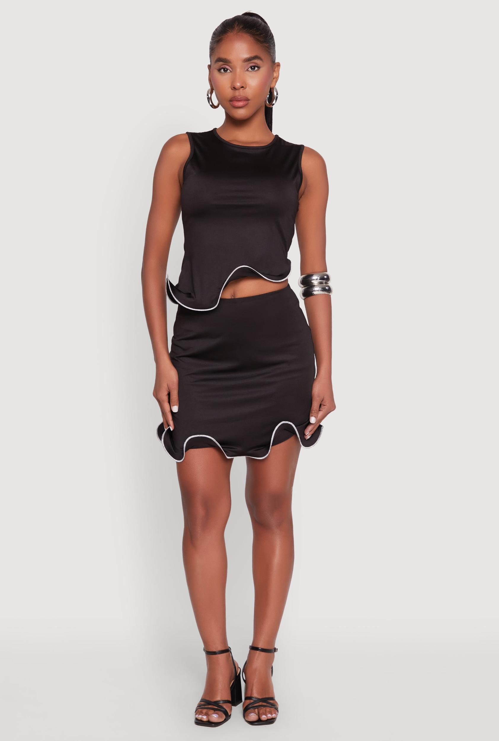 Womens Wave Structured Mini Skort Product Image