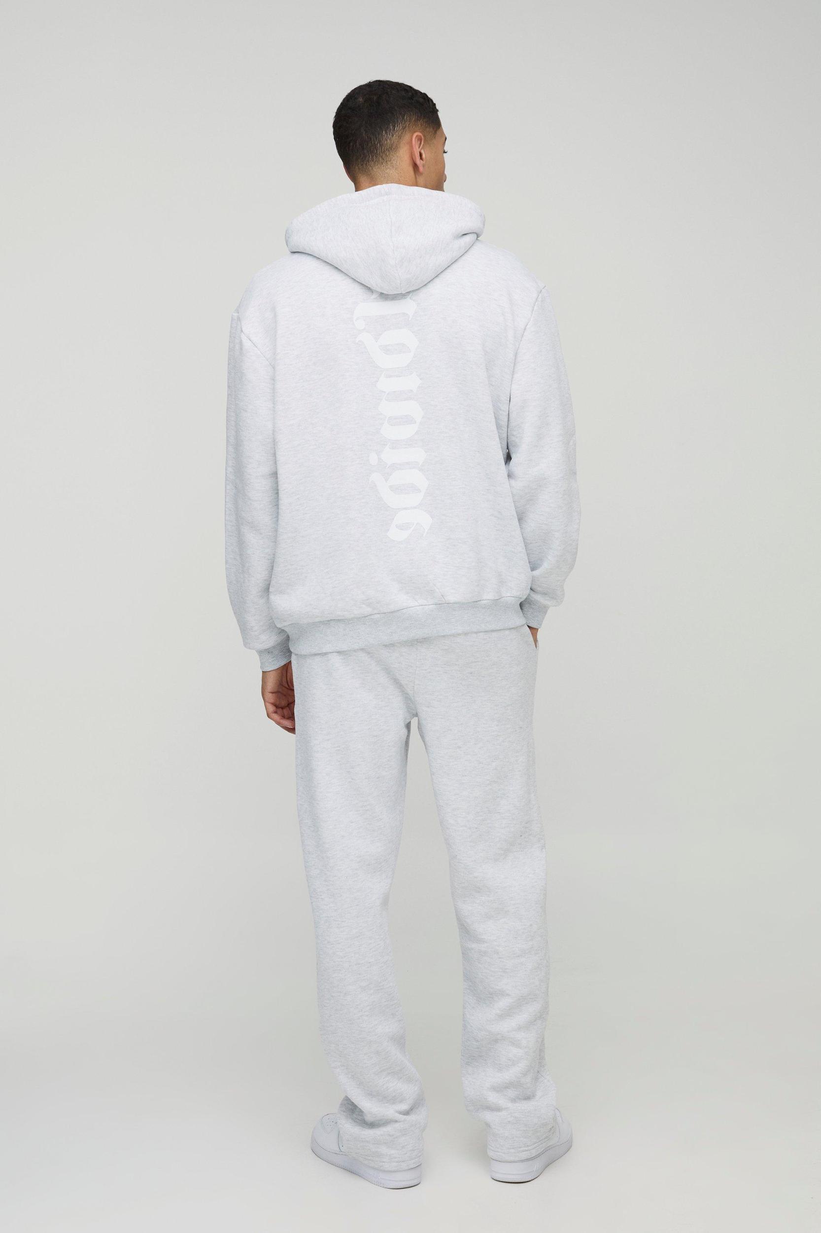 Oversized Worldwide Gusset Twisted Drawcord Tracksuit | boohooMAN USA Product Image