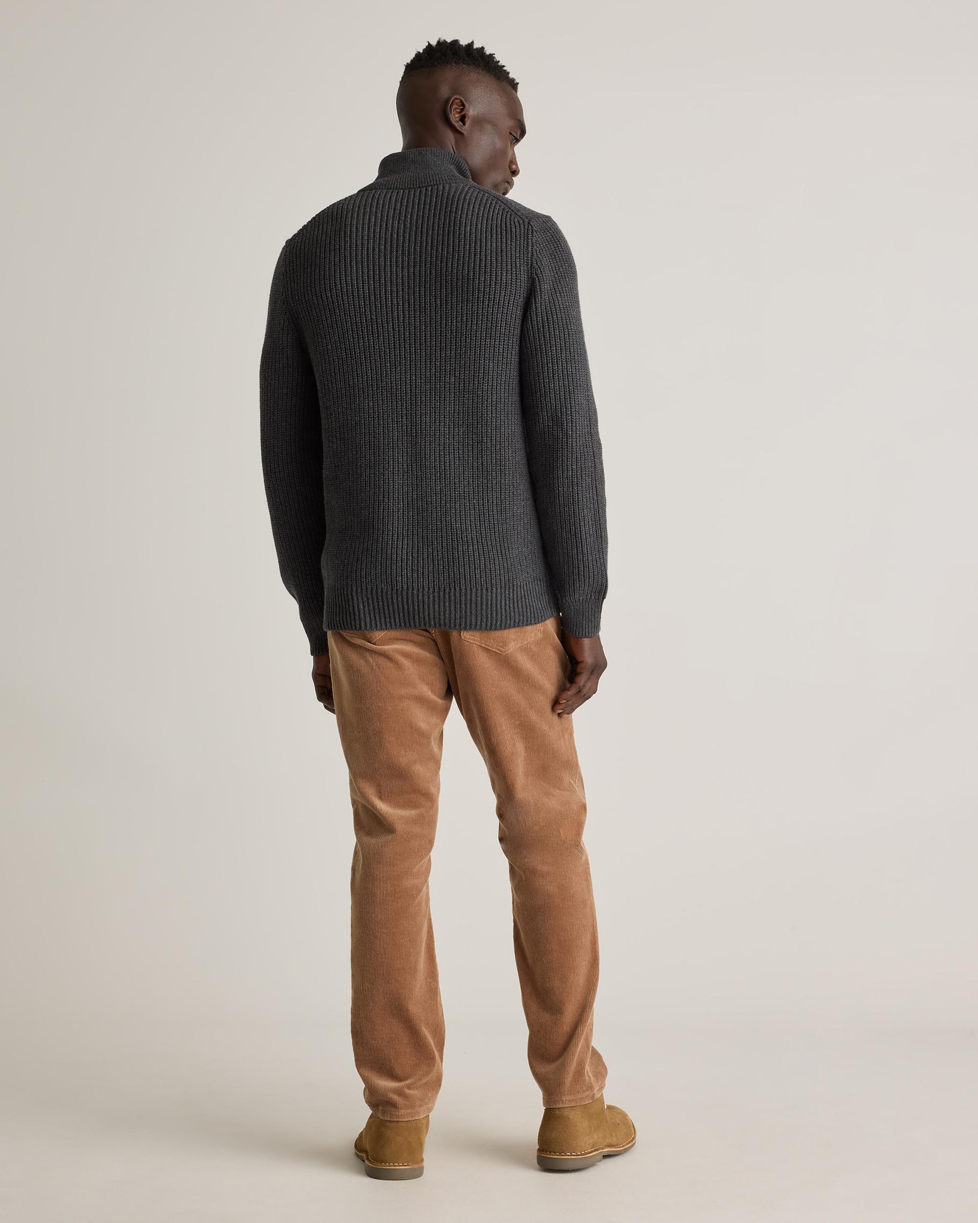 Quince | Men's Fisherman Quarter-Zip Sweater Organic Cotton Product Image