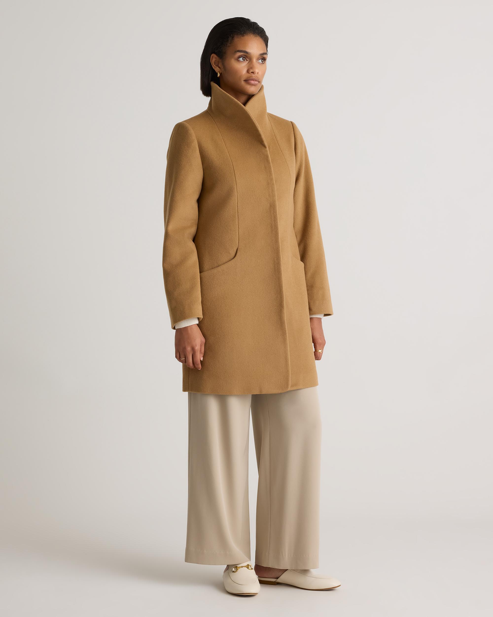 Quince | Women's Italian Wool Cocoon Coat Wool/Nylon Product Image
