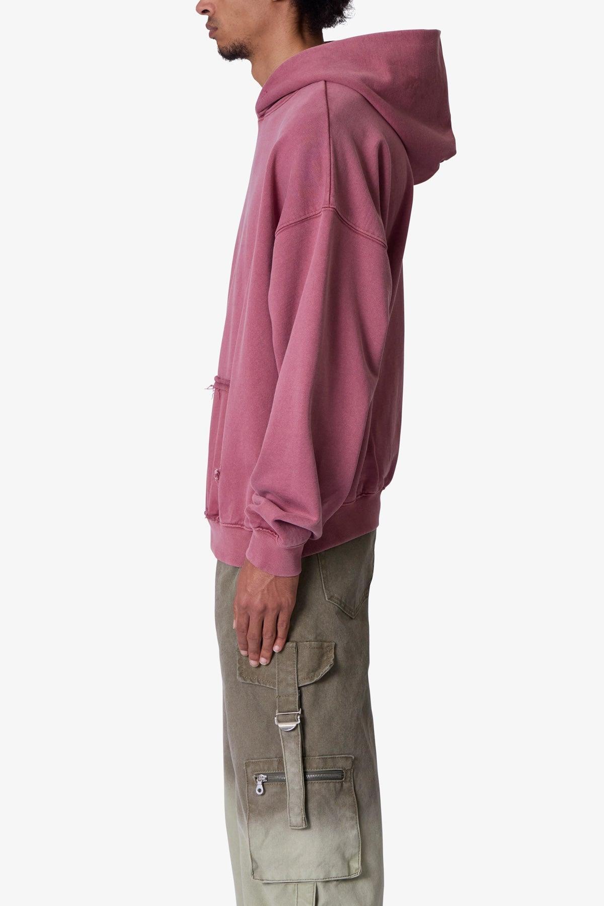 Raw Stitch Hoodie - Purple Product Image