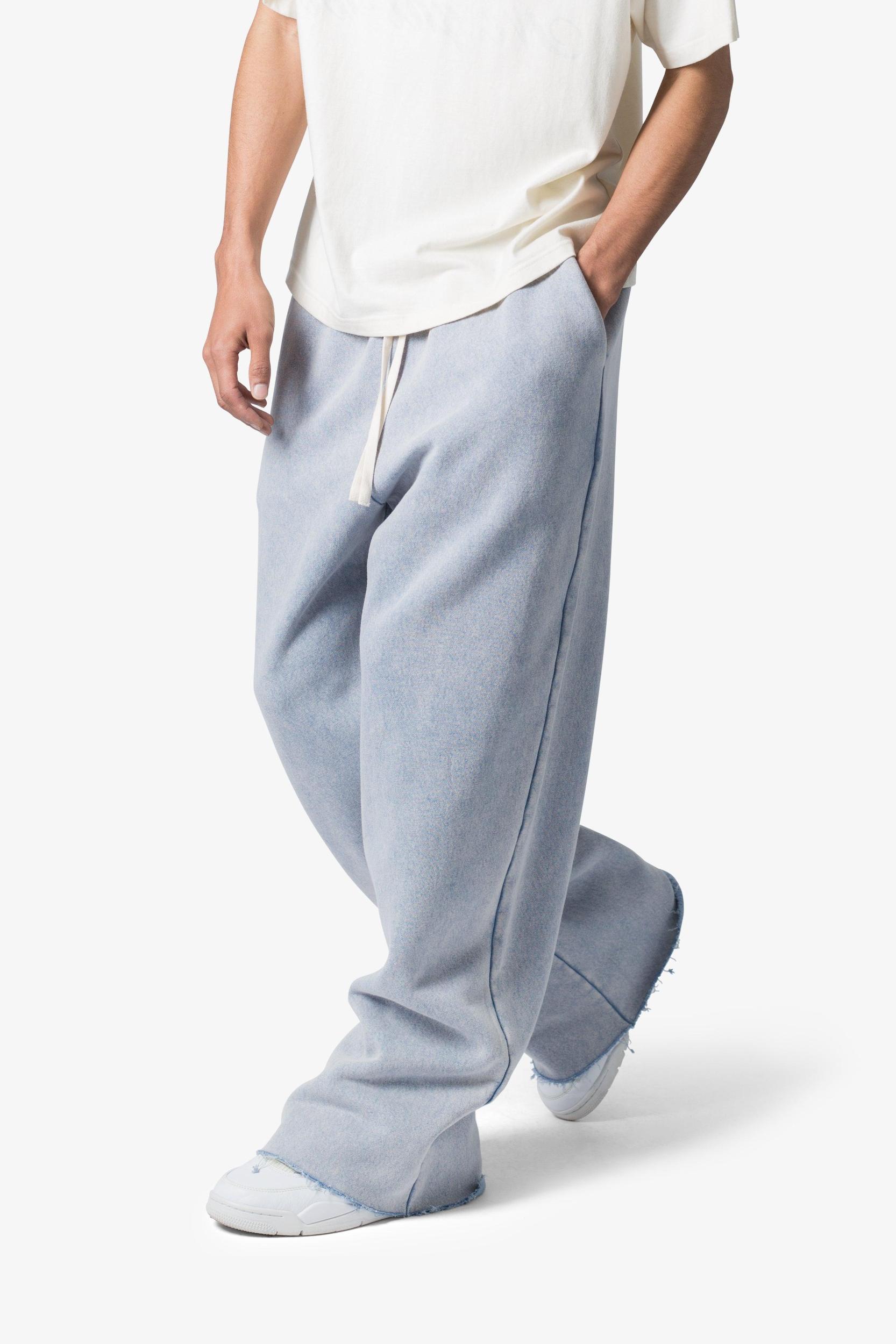 Washed Ultra Baggy Sweatpants - Washed Light Blue Product Image