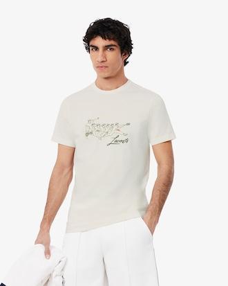 Men's René Lacoste Print Tennis Heritage T-Shirt Product Image