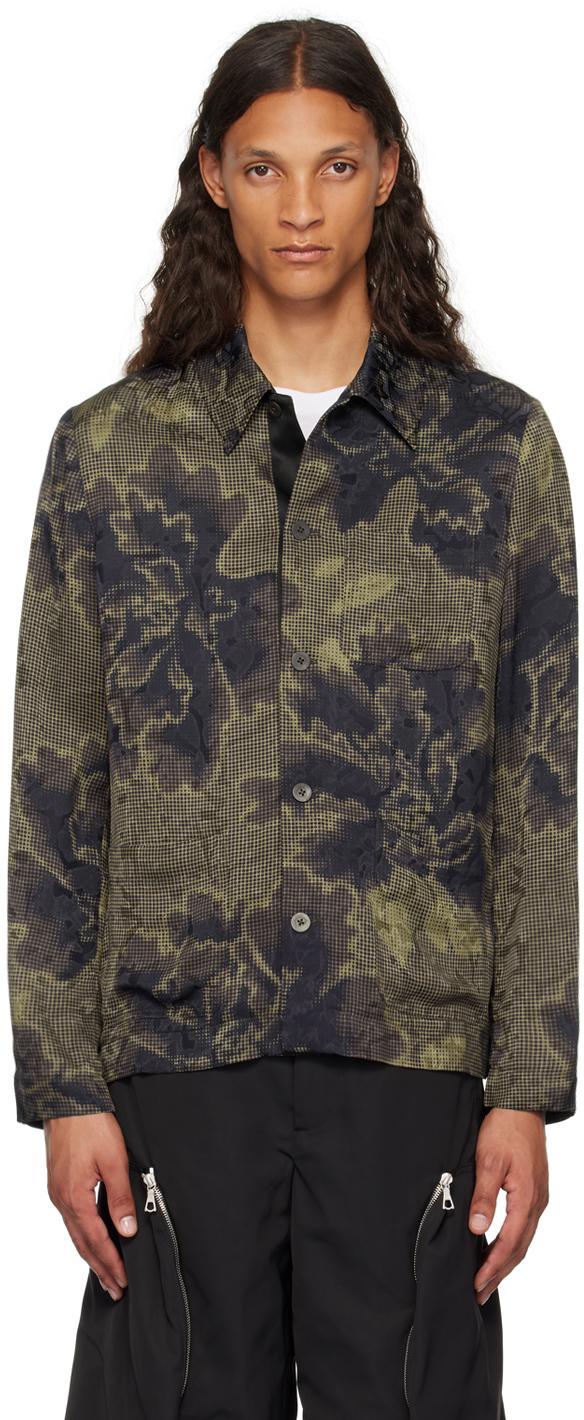 DRIES VAN NOTEN Brown Jacquard-graphic Shirt In 703 Brown Product Image