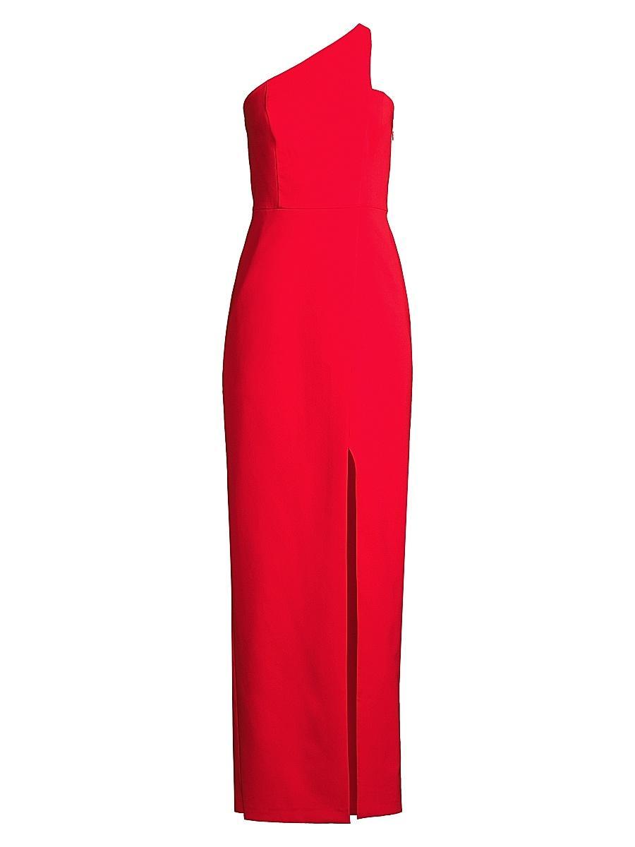 Liv Foster Crepe One Shoulder Gown Product Image