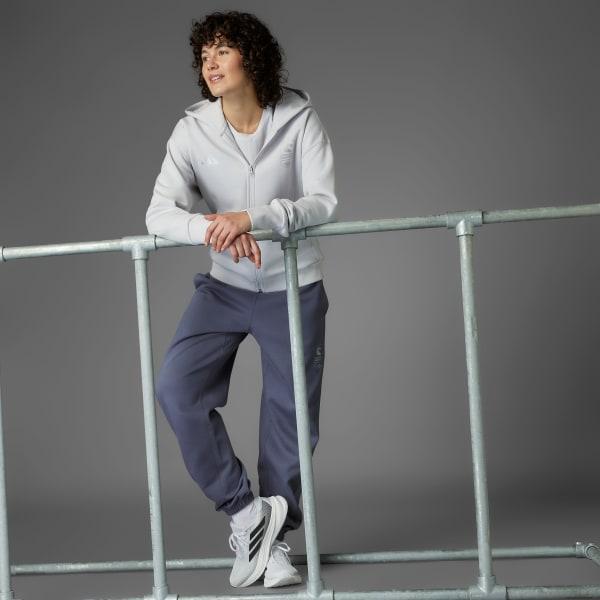 adidas Boston Marathon SS25 Full-Zip Hoodie Dash Grey S Womens Product Image