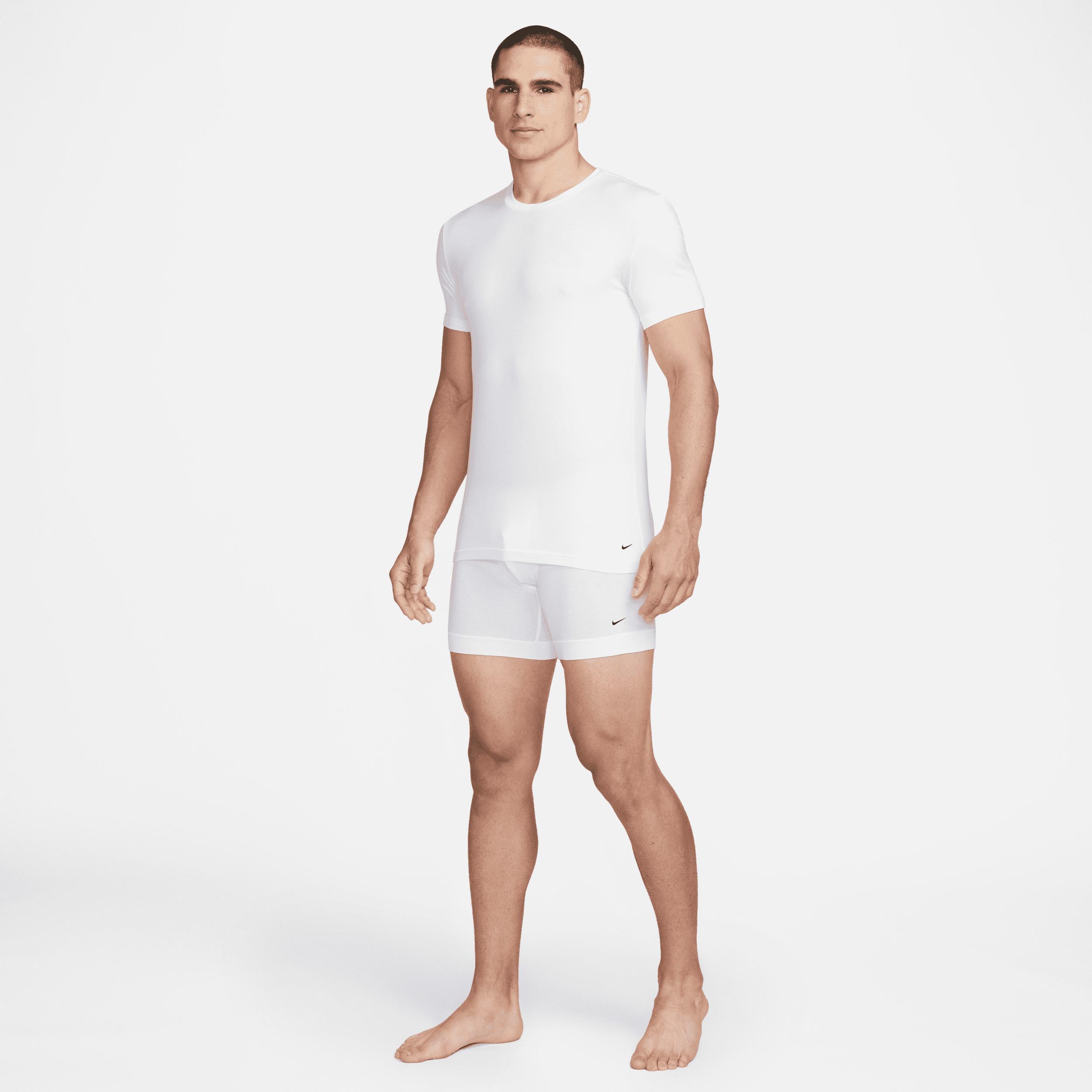 Men's Nike Dri-FIT Essential Cotton Stretch 2-Pack Crewneck Undershirt, Size: XXL, White Product Image