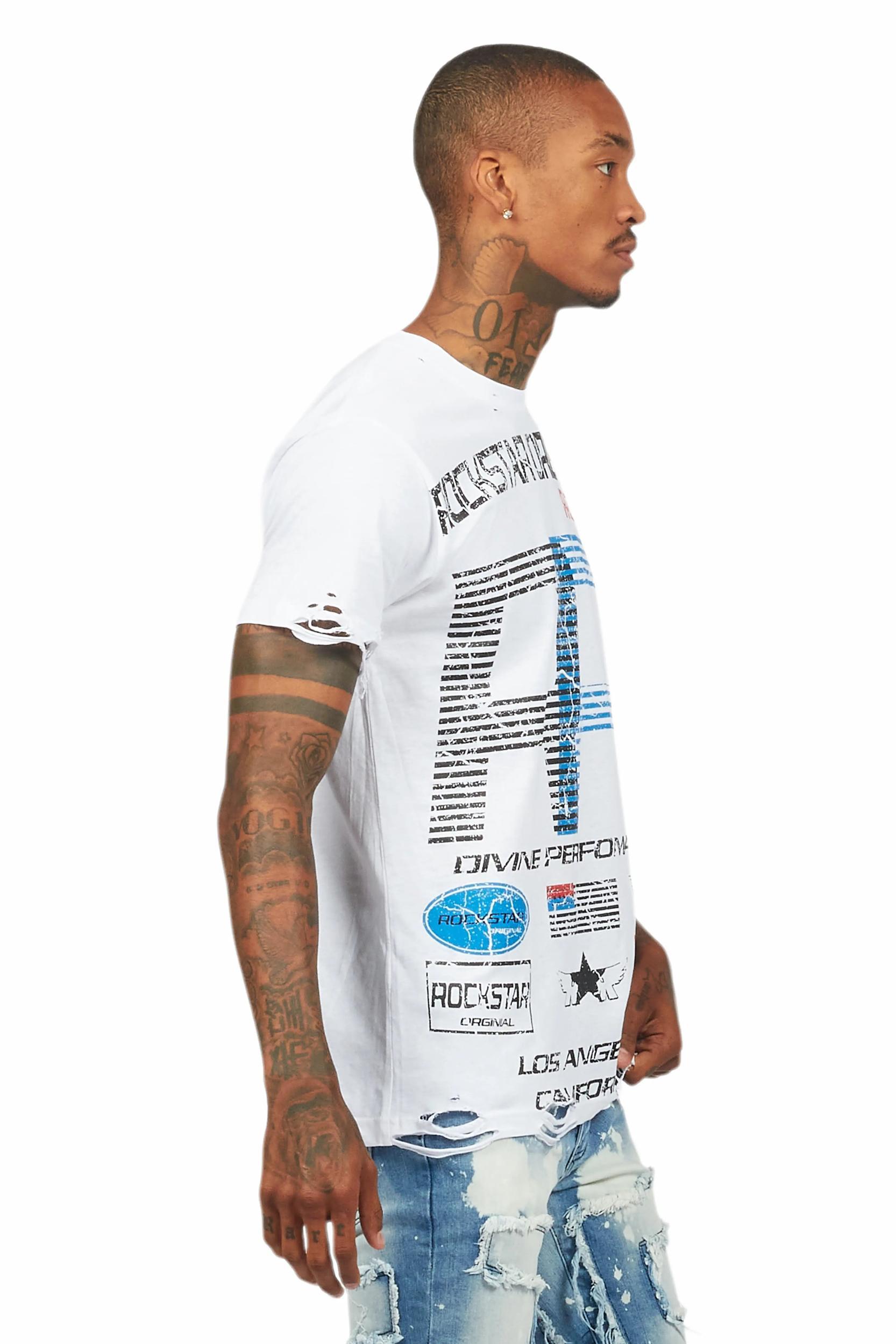 RSO Racing Club White Graphic T-Shirt Male Product Image