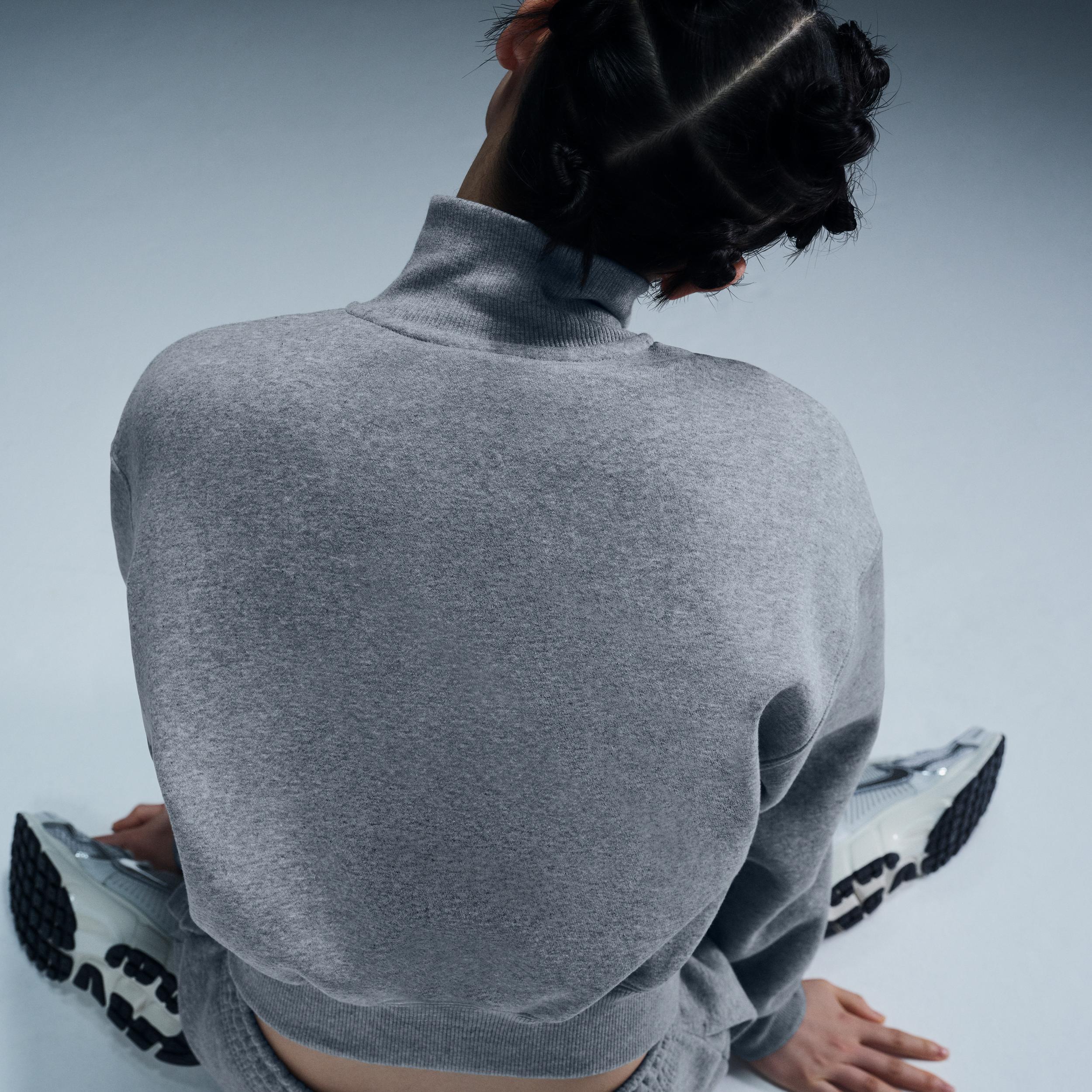 Womens Nike Sportswear Phoenix Fleece 1/4-Zip Cropped Sweatshirt Product Image