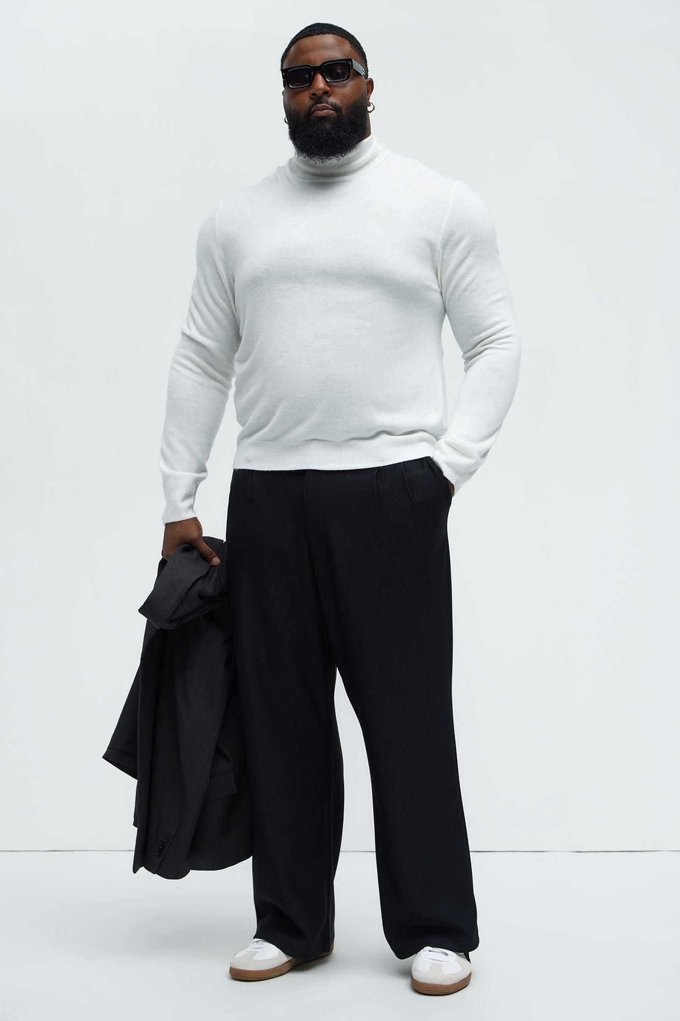 DeAngelo Turtleneck Sweater - Off White Product Image