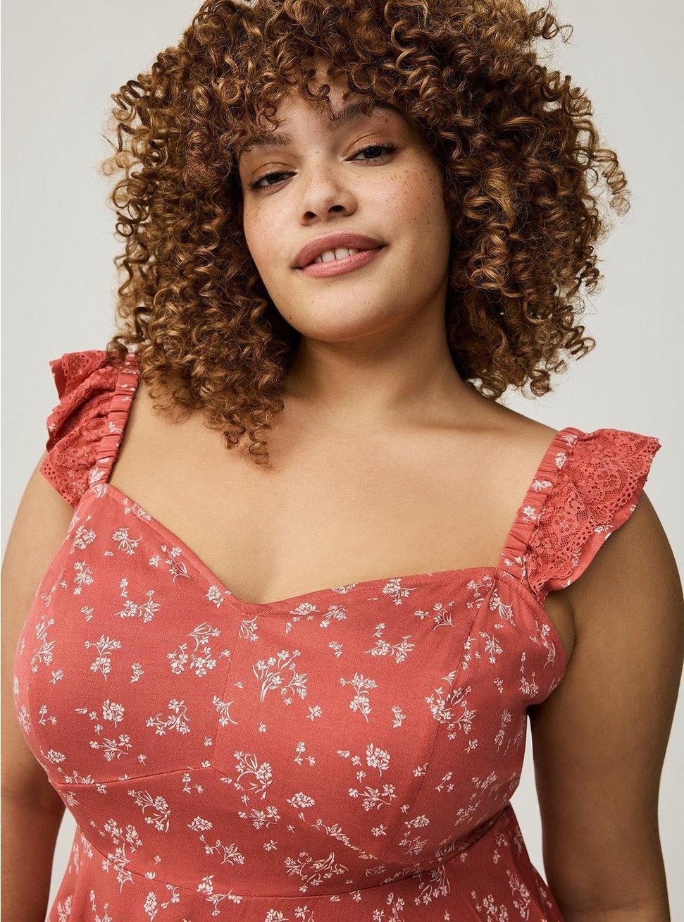 Challis Peplum Corset Top Product Image