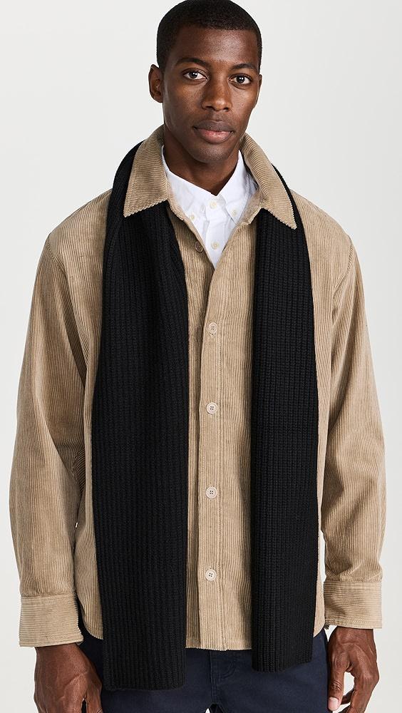 Vince Cashmere Shaker Stitch Rib Knit Scarf | Shopbop Product Image
