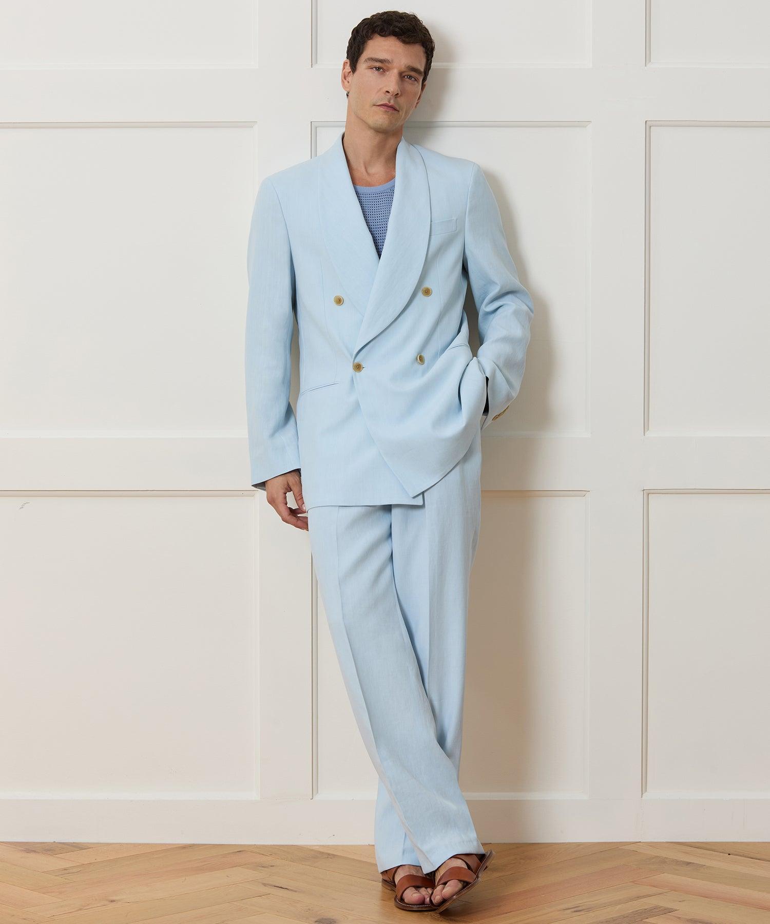 Italian Sueded Linen Wythe Trouser Product Image