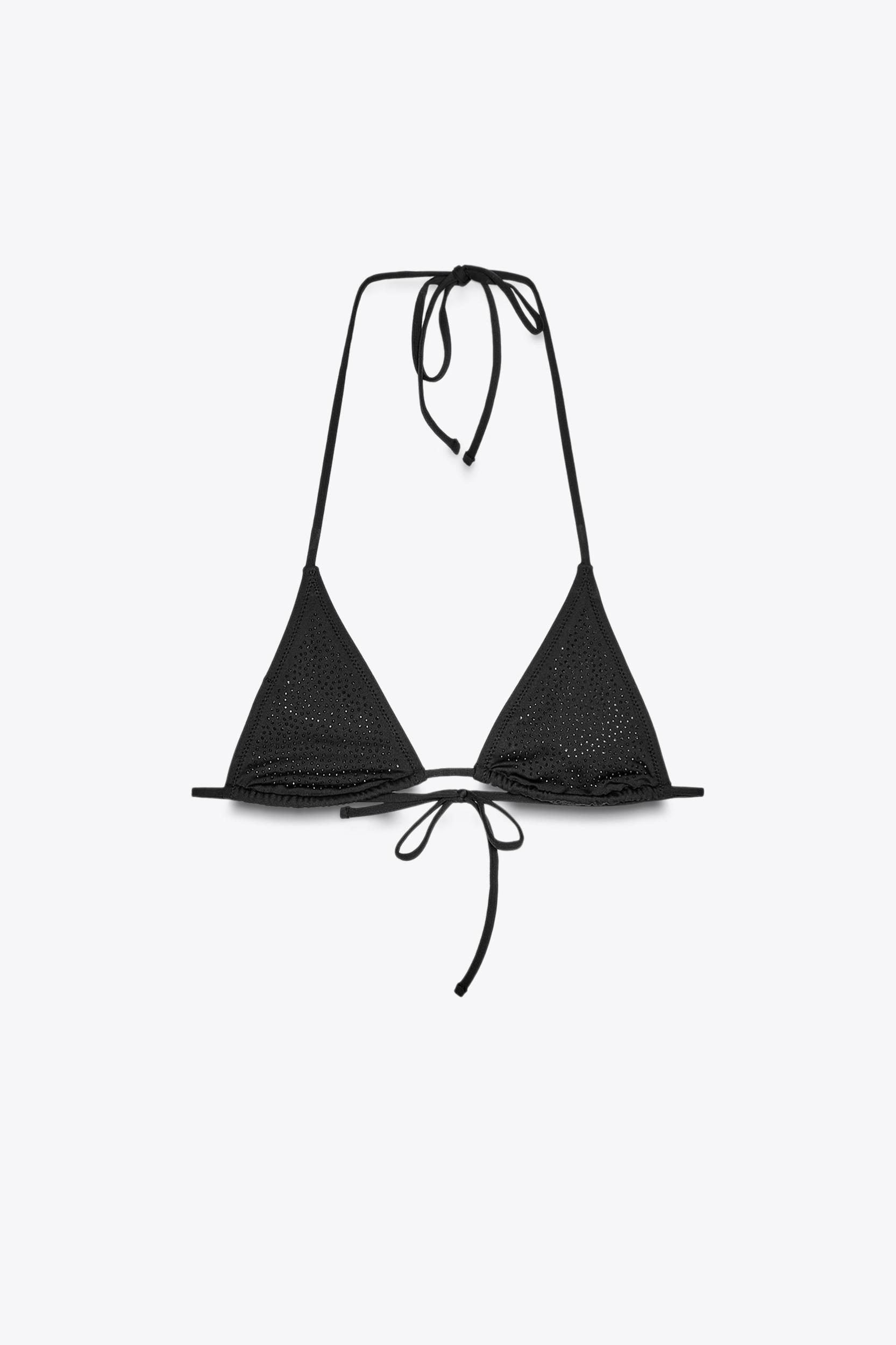 RHINESTONE TRIANGLE BIKINI TOP Product Image