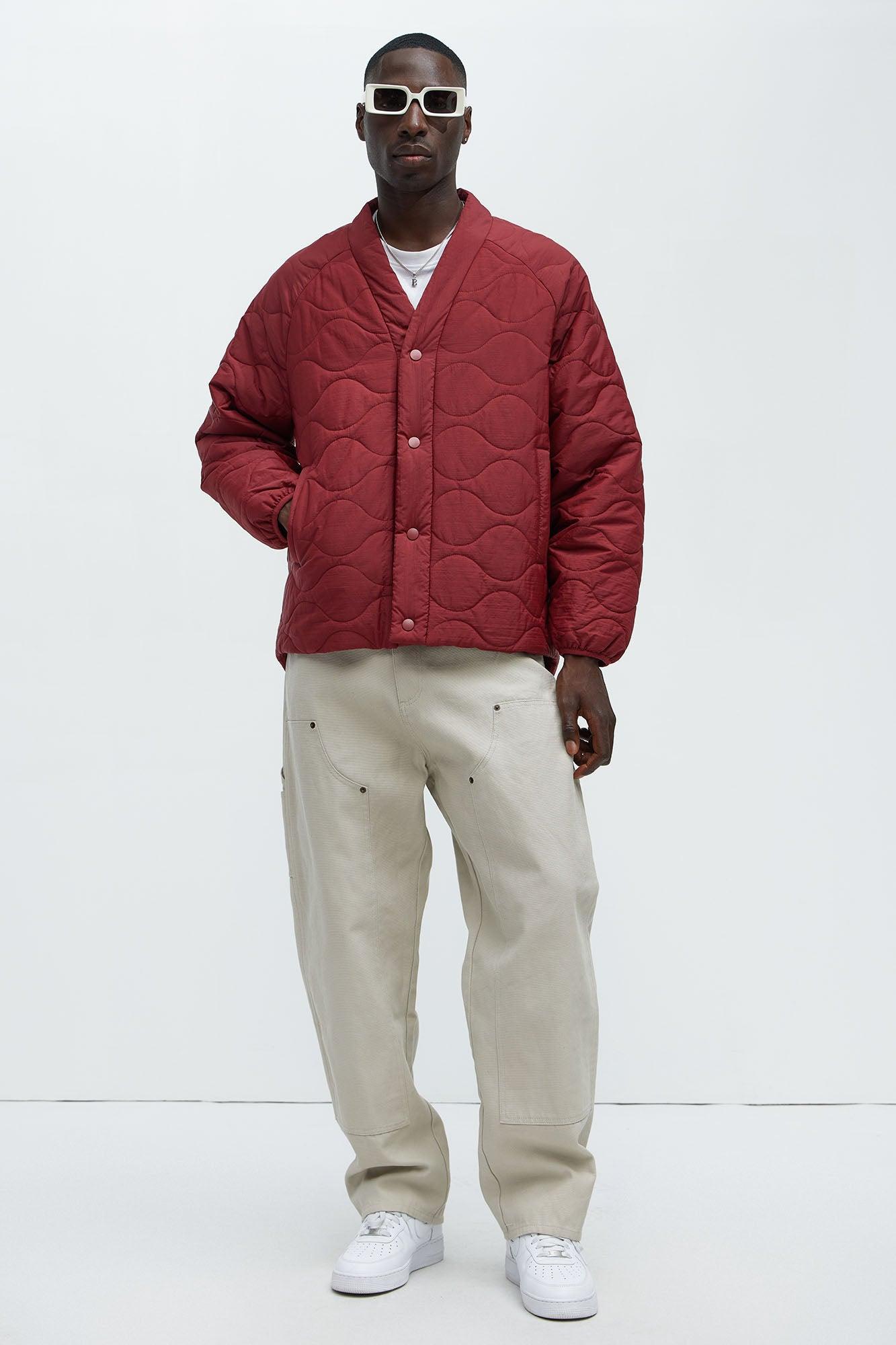 Good Luck Quilted Jacket - Red Product Image