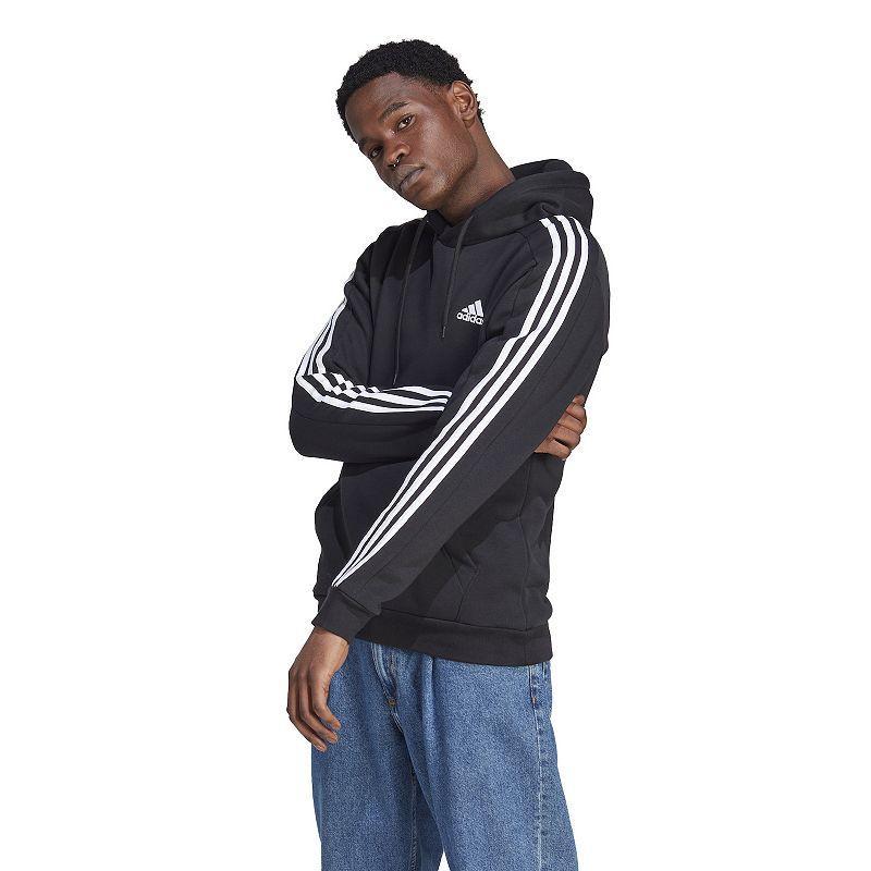 adidas Essentials Fleece 3-Stripes Hoodie Men's Clothing Product Image