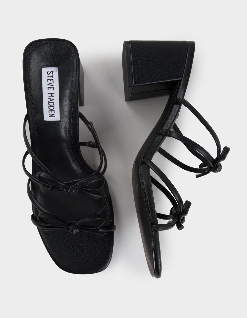 STEVE MADDEN Cammy Bow Womens Heels - BLACK Product Image