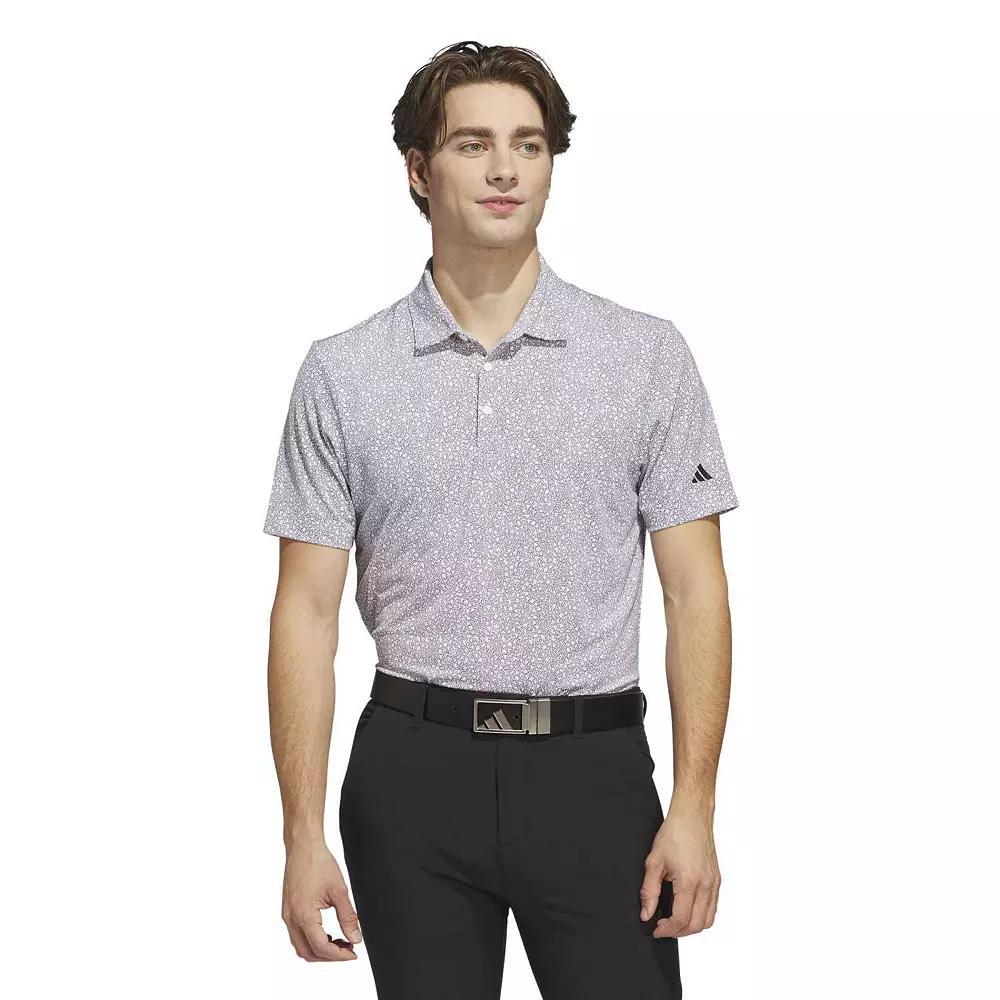 Men's adidas Ultimate365 Mini Bunker Golf Polo Shirt, Size: Large, White Product Image