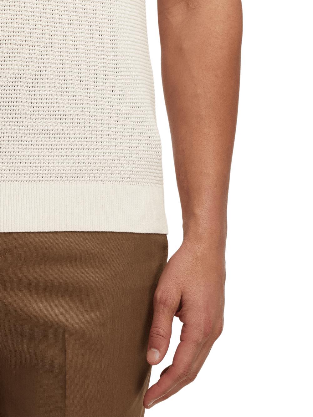 Cotton Three Button Polo - Multi Product Image