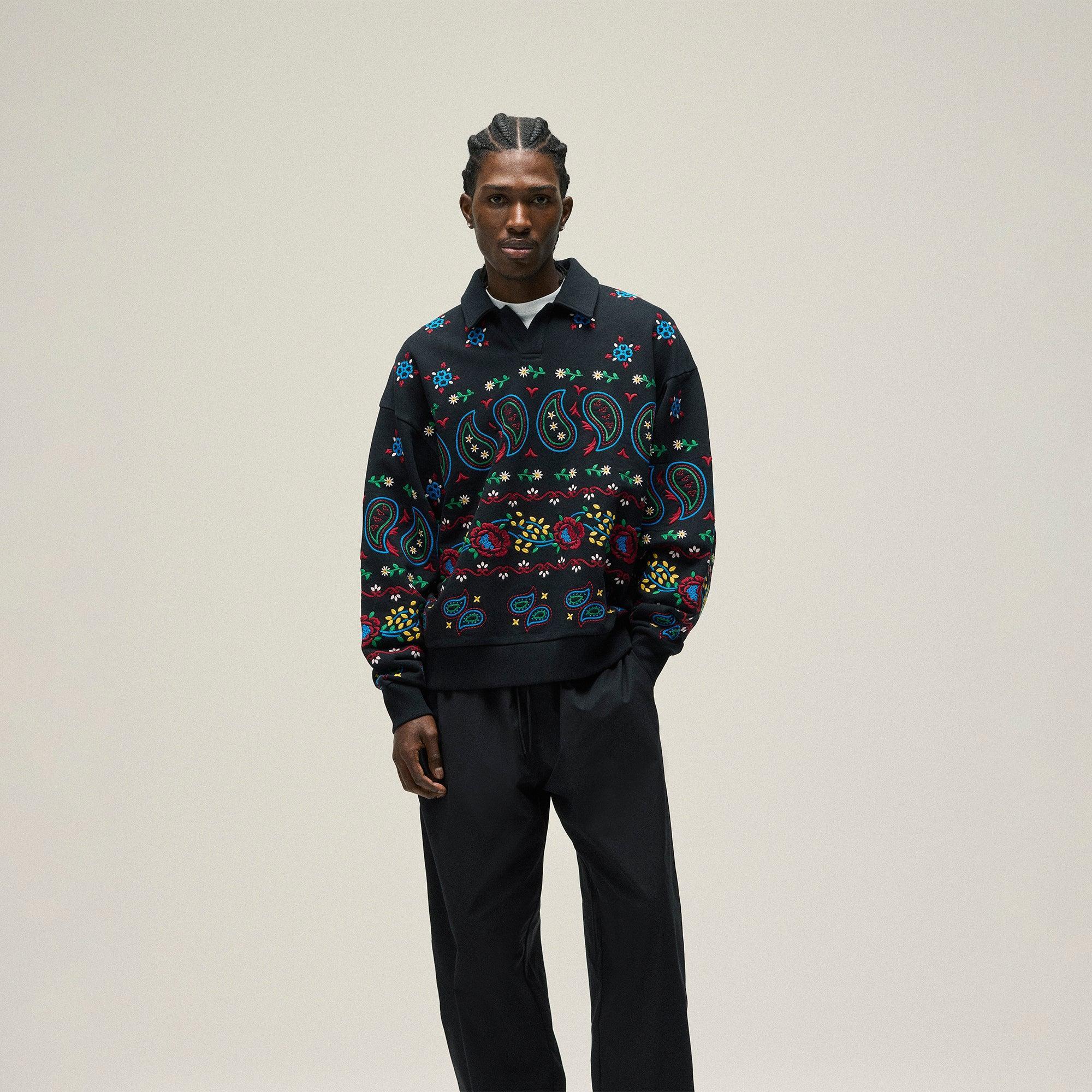 Kith Nelson Collared Overshirt  - Black Male Product Image