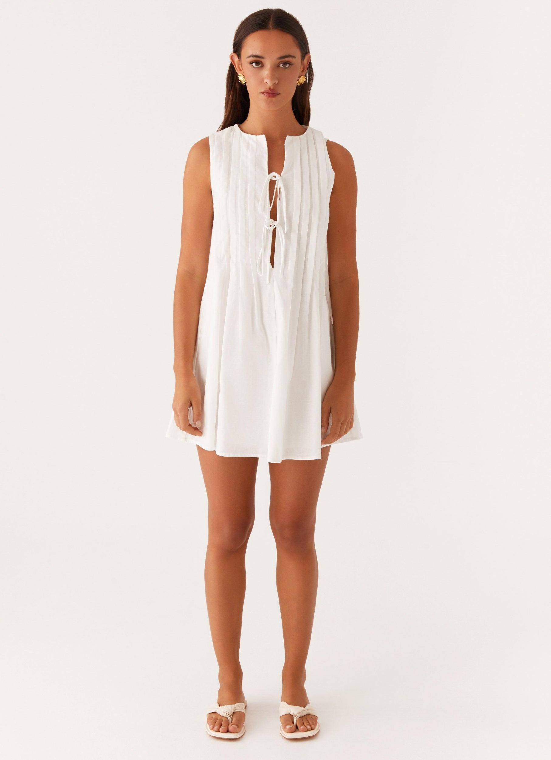 Martina Mini Dress - White Product Image