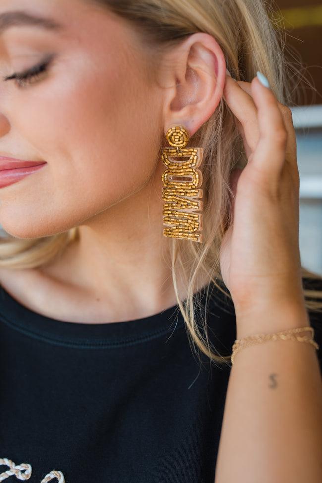 Gold Touch Down Earrings FINAL SALE Product Image