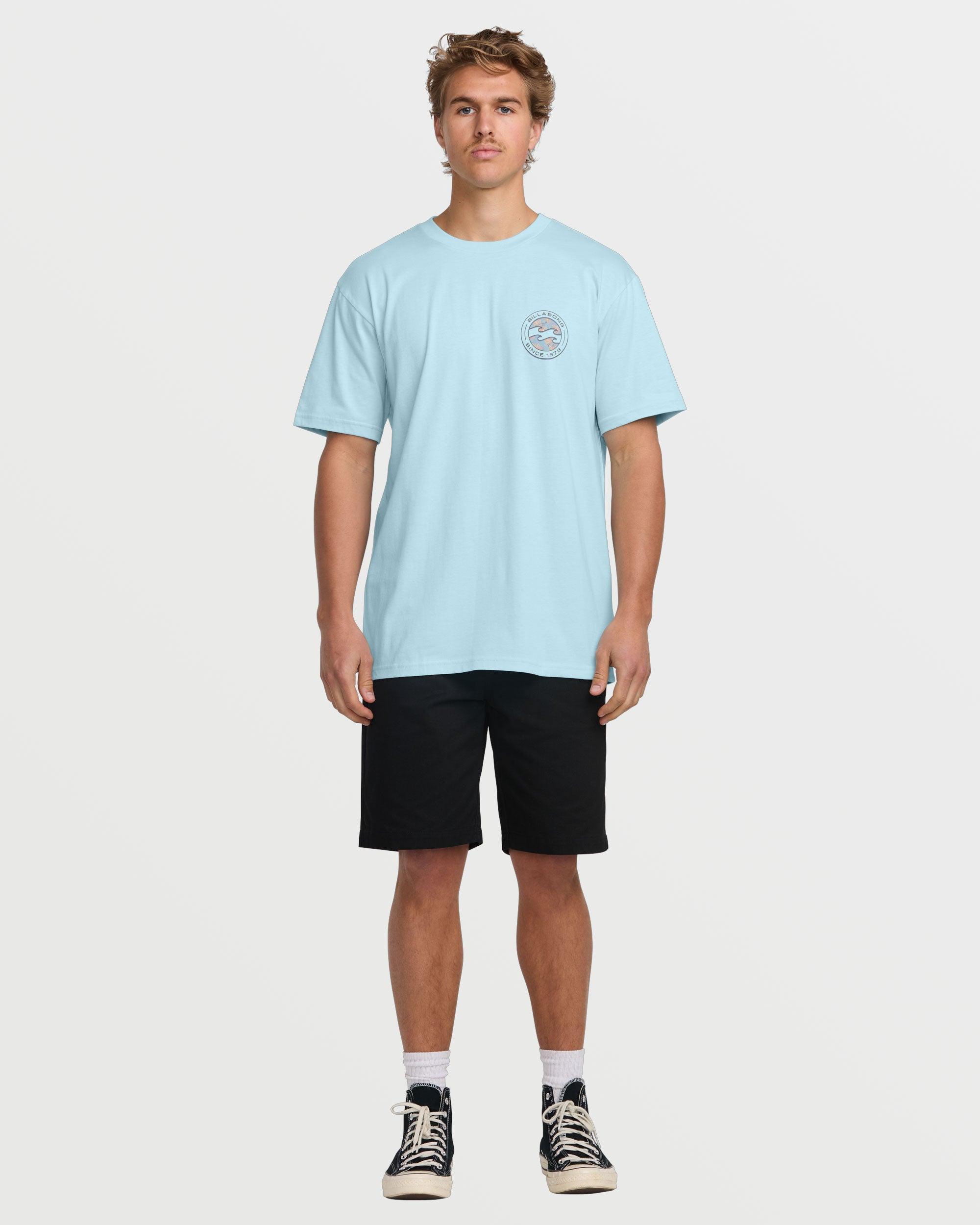 Hollow Premium Short Sleeve Tee - Coastal Blue Male Product Image