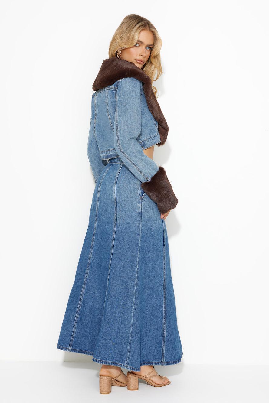 LIONESS Smokeshow Denim Jacket Duke Blue Product Image