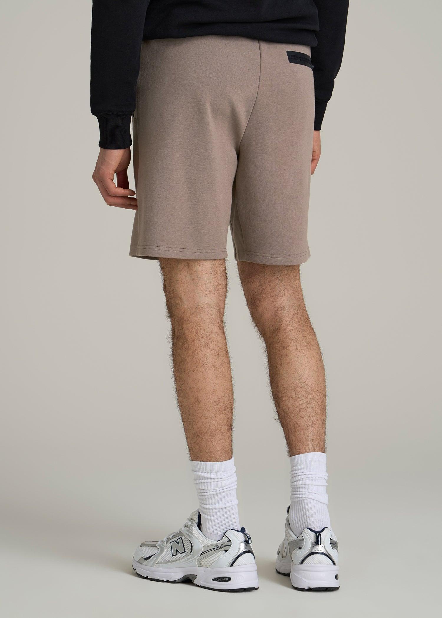 Utility Fleece Shorts for Tall Men in Portobello Male Product Image