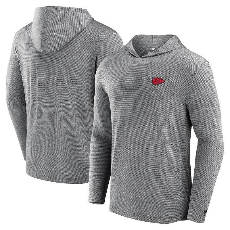 Mens Fanatics Gray Kansas City Chiefs Elements Front Office Power Mono Long Sleeve Hoodie T-Shirt Product Image