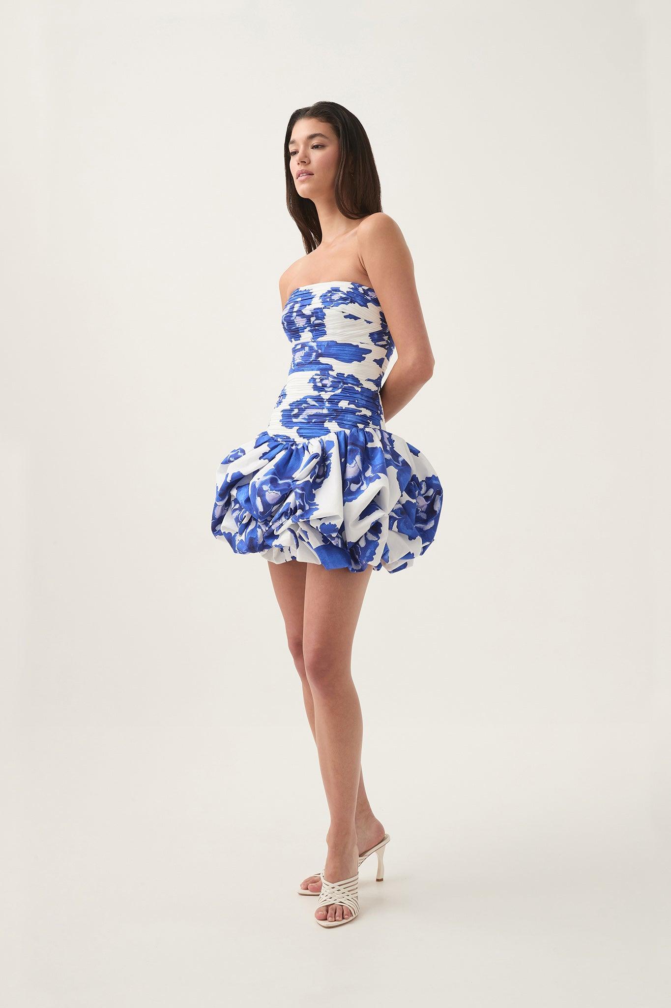 Violette Bubble Hem Mini Dress Product Image