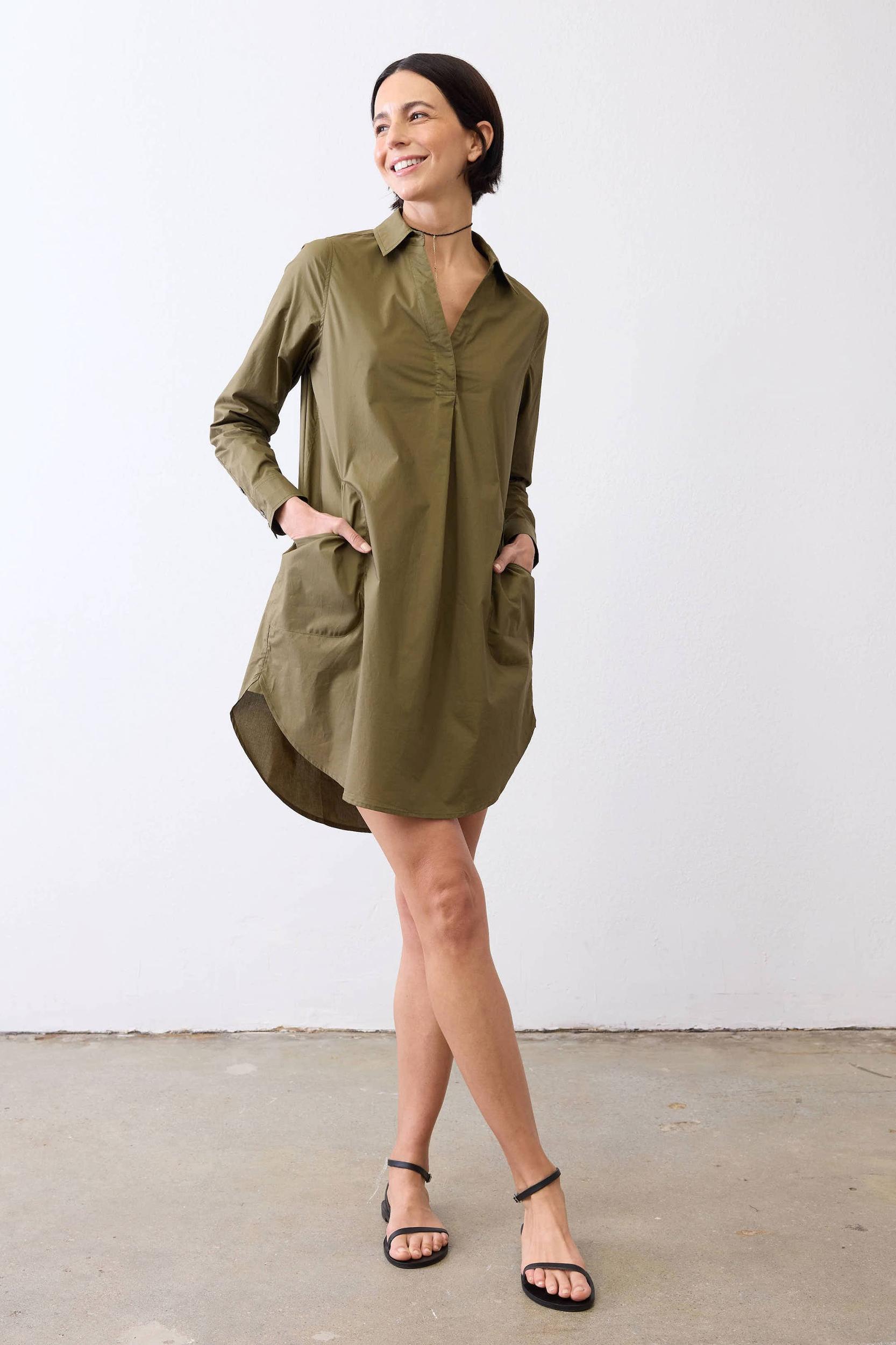 Everyday Poplin Shirt Dress Product Image
