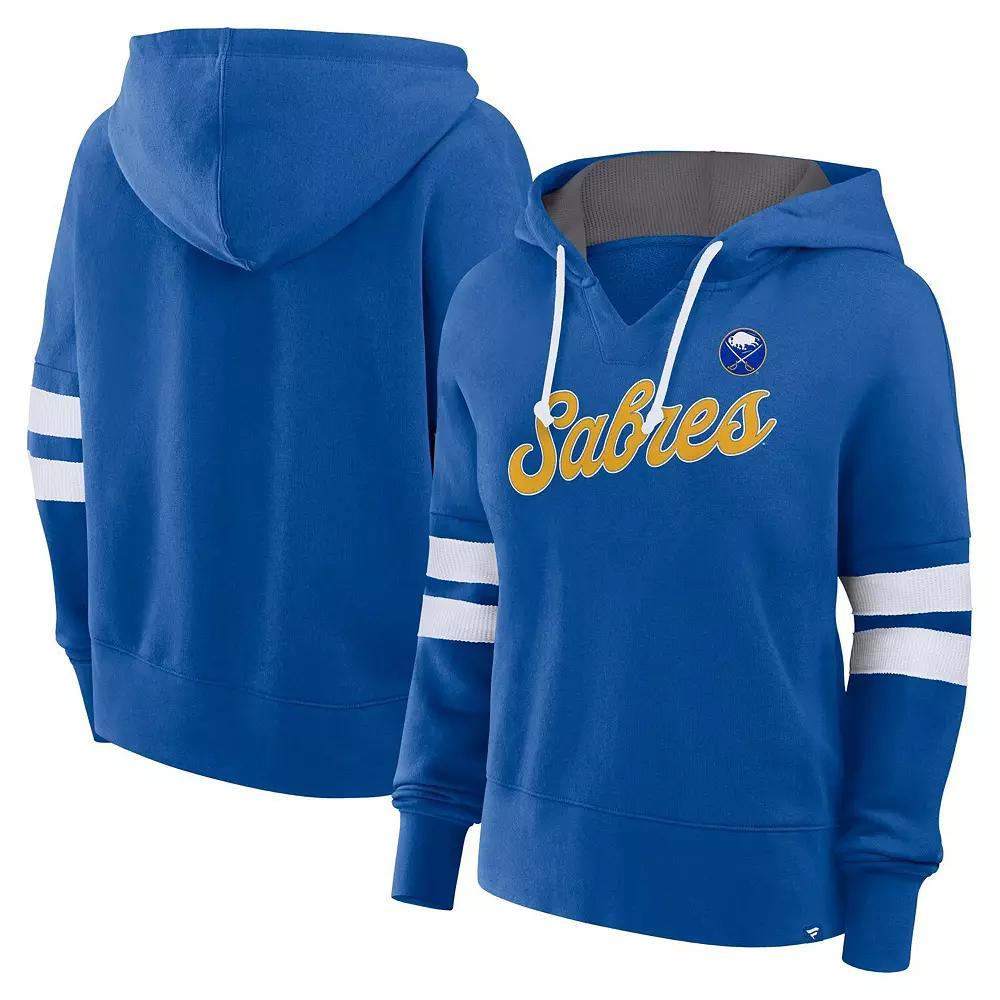 Women's Fanatics Royal Buffalo Sabres Seize Fleece Pullover Hoodie, Size: Medium, Blue Product Image