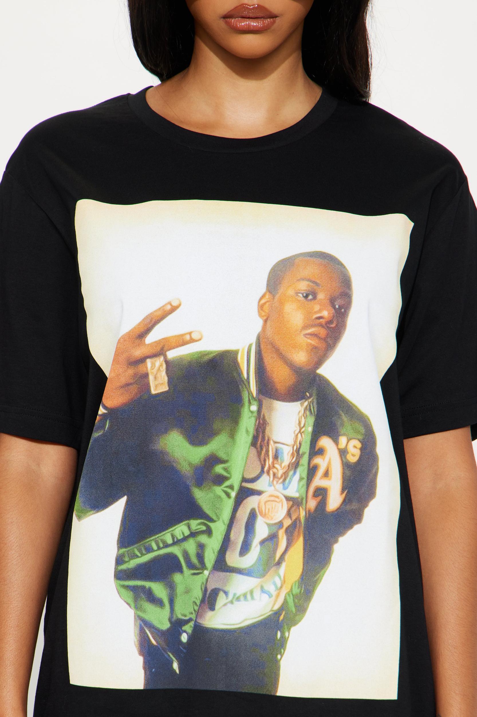 Too Short Retro Jacket Oversized Tee - Black Product Image